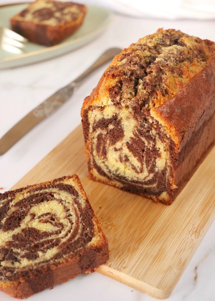 Cake marbré au chocolat