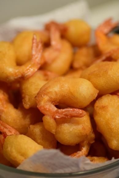 Beignets aux crevettes